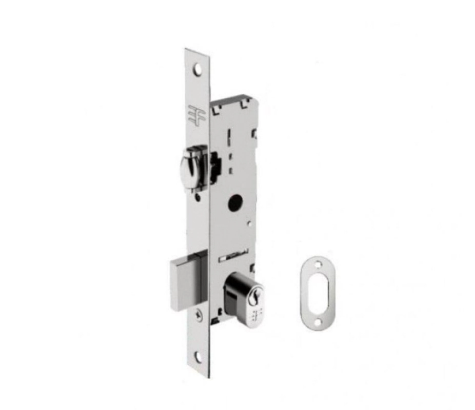 Fechadura 3f 522r51 Rolete Cromad Porta Pivotante Alum Ferro