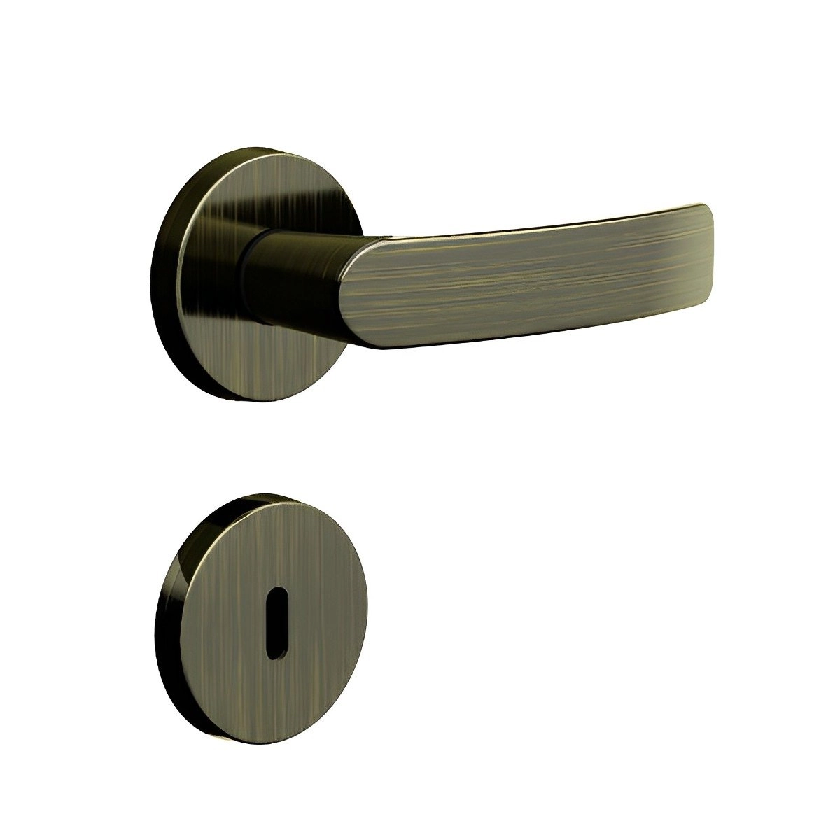 Fechadura 821i813 Interna Roseta Redonda Antique 3f
