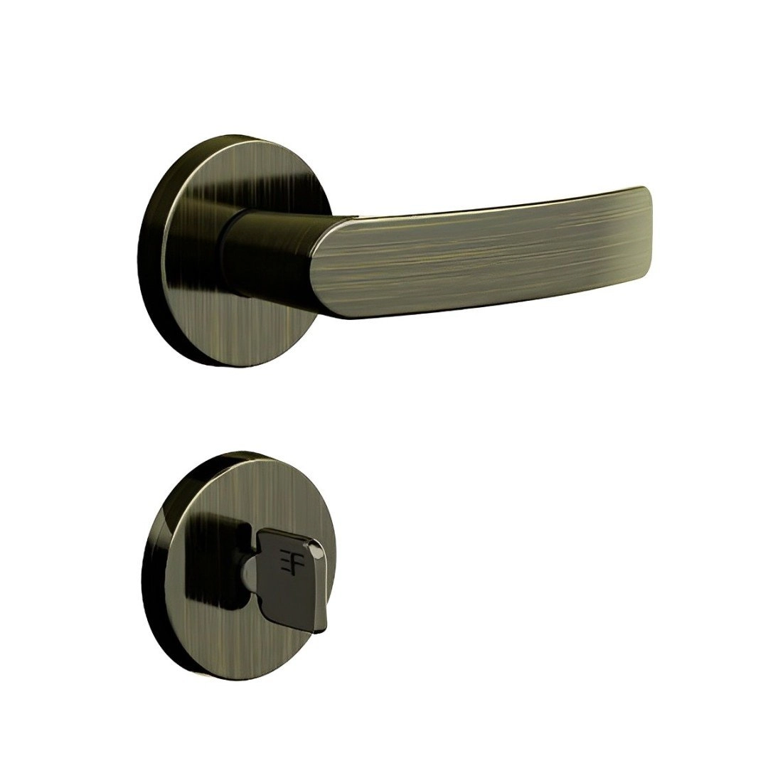 Fechadura 821b813 Banheiro Roseta Redonda Antique 3f