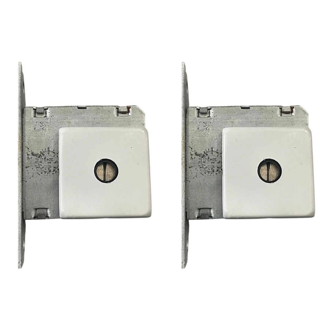 Fechadura Auxiliar Tetra 3f 440 Dupla - Branco - Quadrada