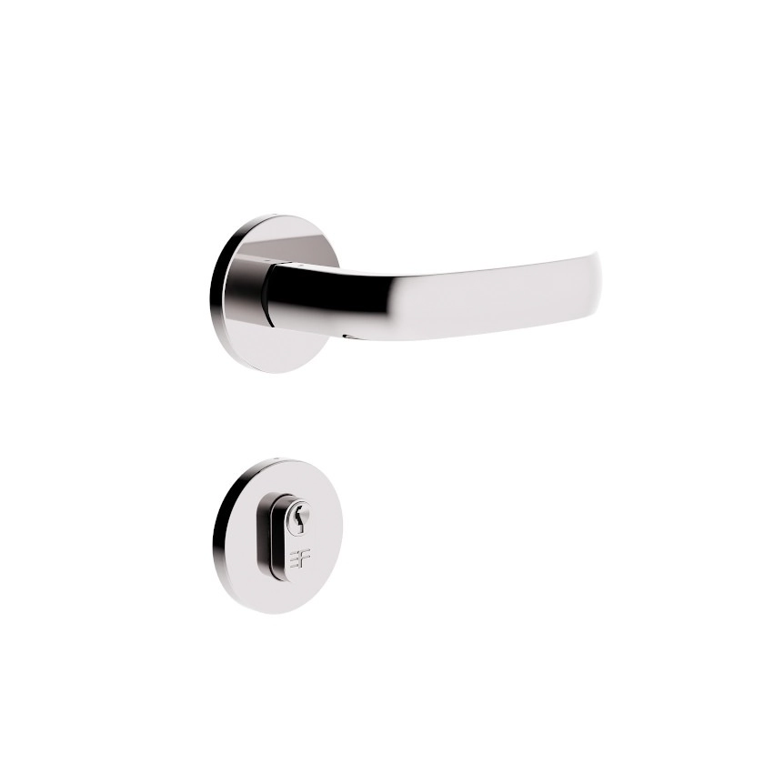 Fechadura Externa 3f 720e116 Redonda - Cromado