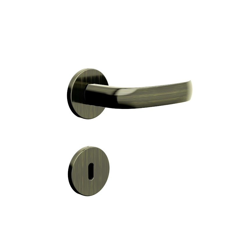 Fechadura Interna 3f 720i116 Redonda - Antique Oxidado
