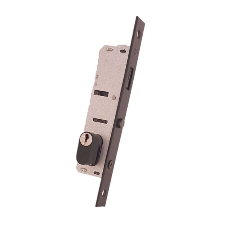 Fechadura 3f 6115/50pp-s Preto Perfil Estreito Bico Papagaio Linha Suprema