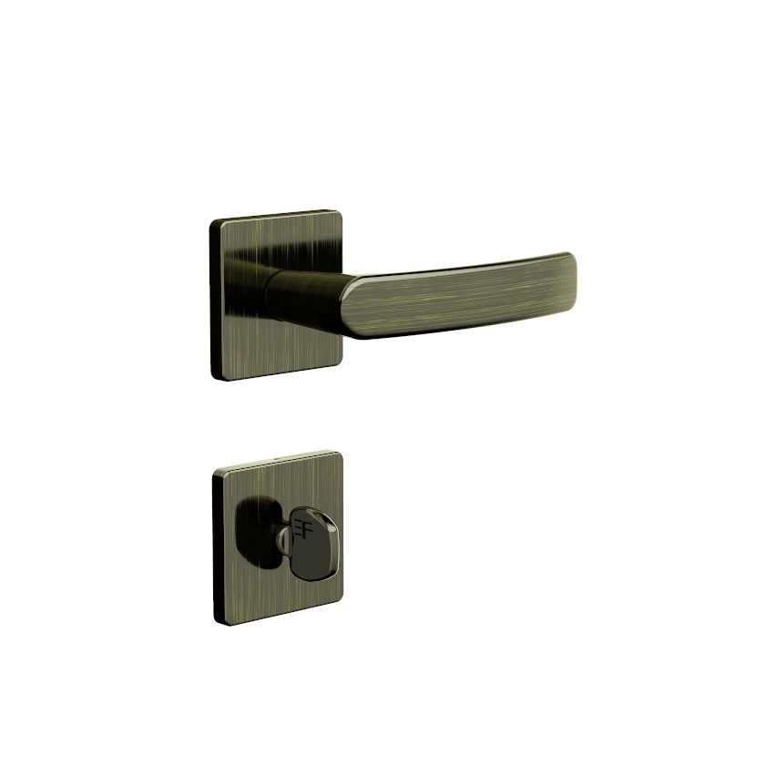 Fechadura Banheiro 3f Modelo 740b113 - Antique Oxidado