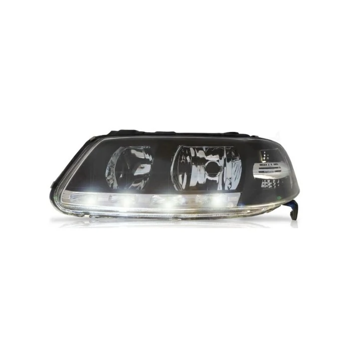 Farol Principal Lado Esquerdo Máscara Negra Birefletor com Led - RCD FL2173RV