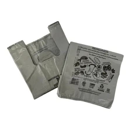 Sacola Cam Impr Barbosa 48x55 Cinza