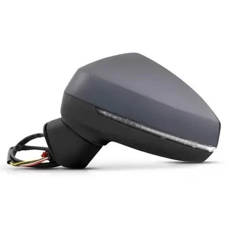 Espelho Retrovisor Externo AUDI A3 Lado Esquerdo Elétrico Preto Liso com Pisca - FICOSA EB421