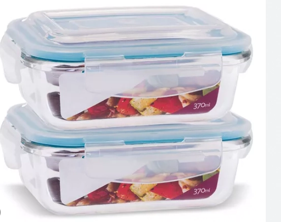 Pote Vidro Maxxi Retang.az.cl.370ml