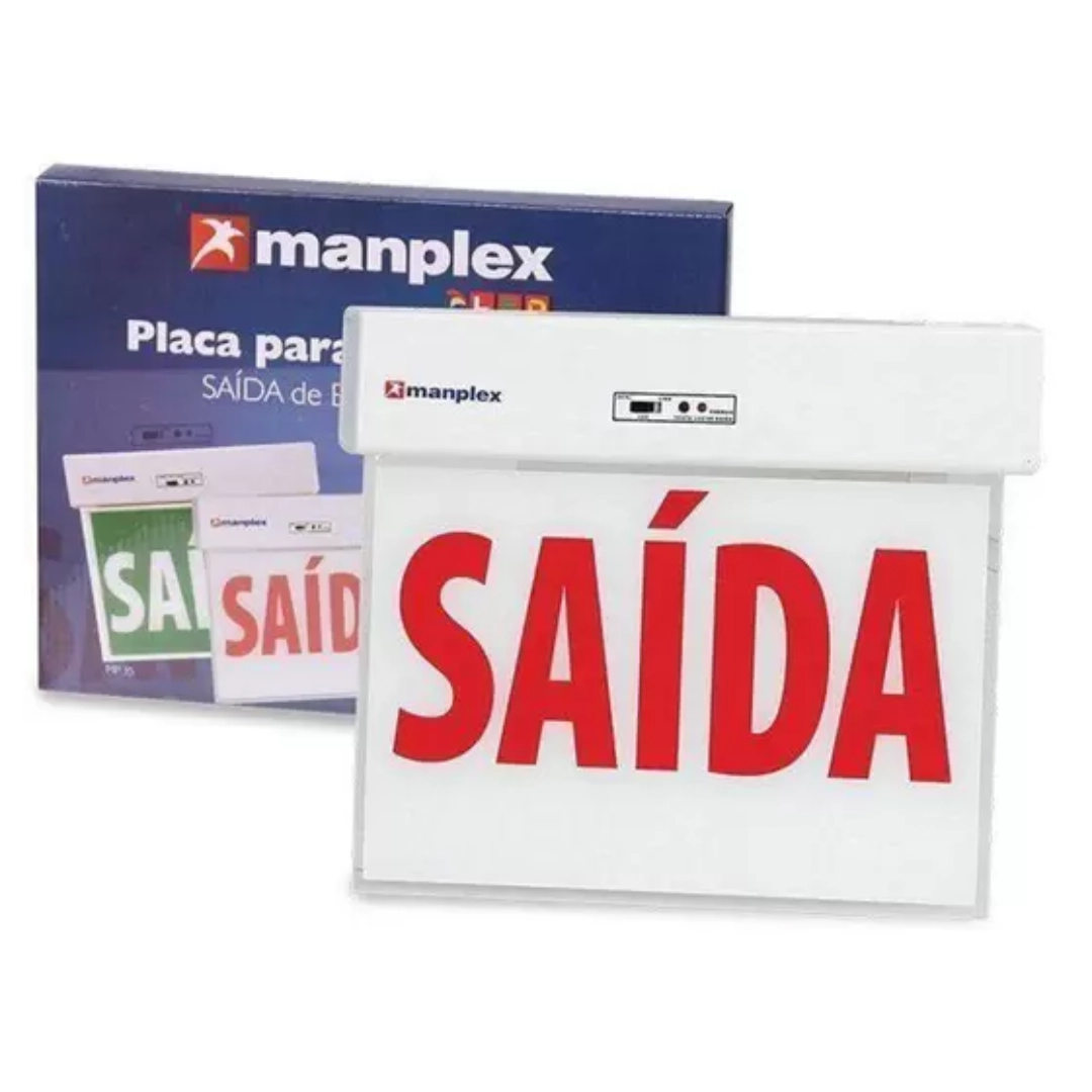 Placa De Saída De Emergência Led Face Simples