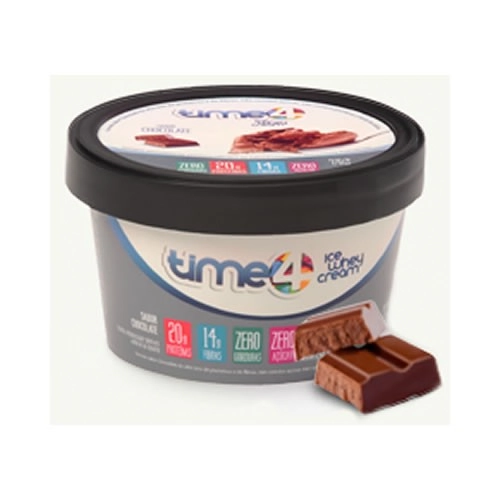 Preparado Protéico Congelado Time4 Sabor Chocolate | Com Alto Teor De Proteínas | Zero Açúcar | Zero