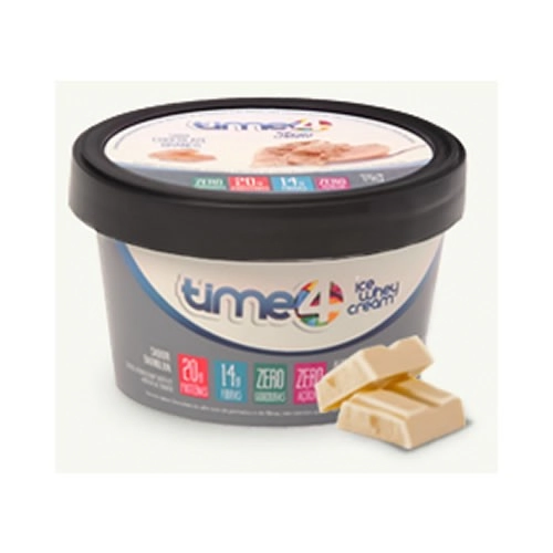 Preparado Protéico Congelado Time4 Sabor Chocolate Branco | Com Alto Teor De Proteínas | Zero Açúcar