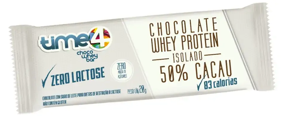 Chocolate Whey Barra Time4 Zero Lactose 20g