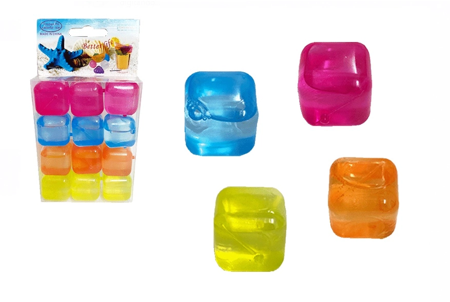 Cubo Gelo Reutilizavel Plastico 3cm 12un Kc49114 Blessed
