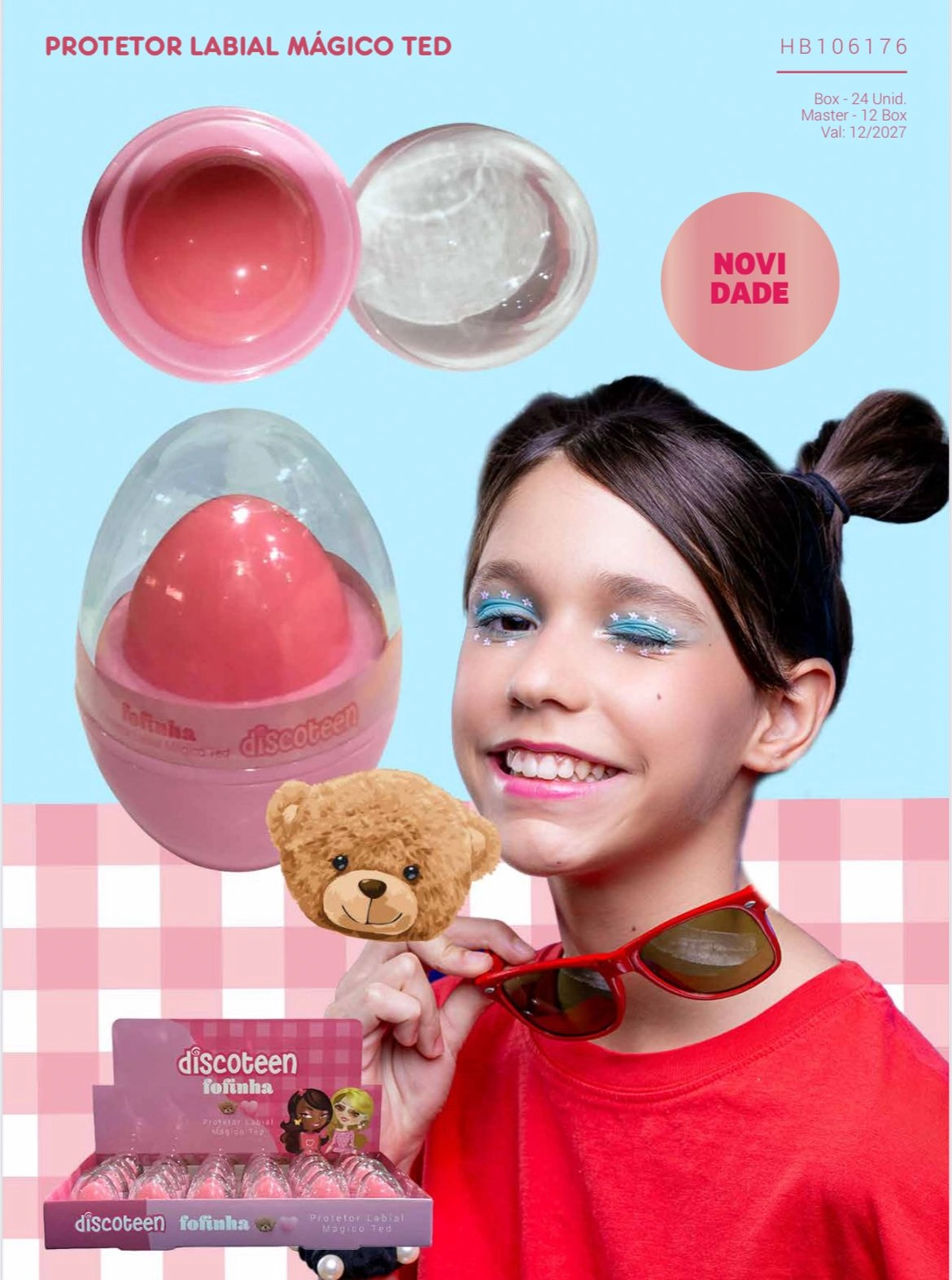 Protetor Labial Fofinha Magico Ted Hb106176 Discoteen