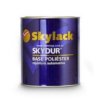 Tinta Base Poliester Prata Dublin Metalica 900ml Skylack