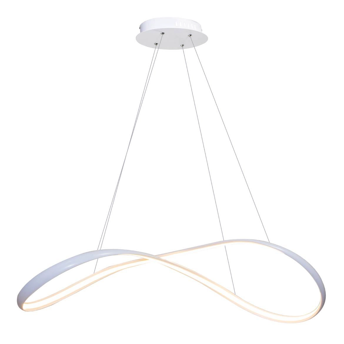 Pendente Moderno Zig Arcos Led 52w Branco Bella Tp002 St1544