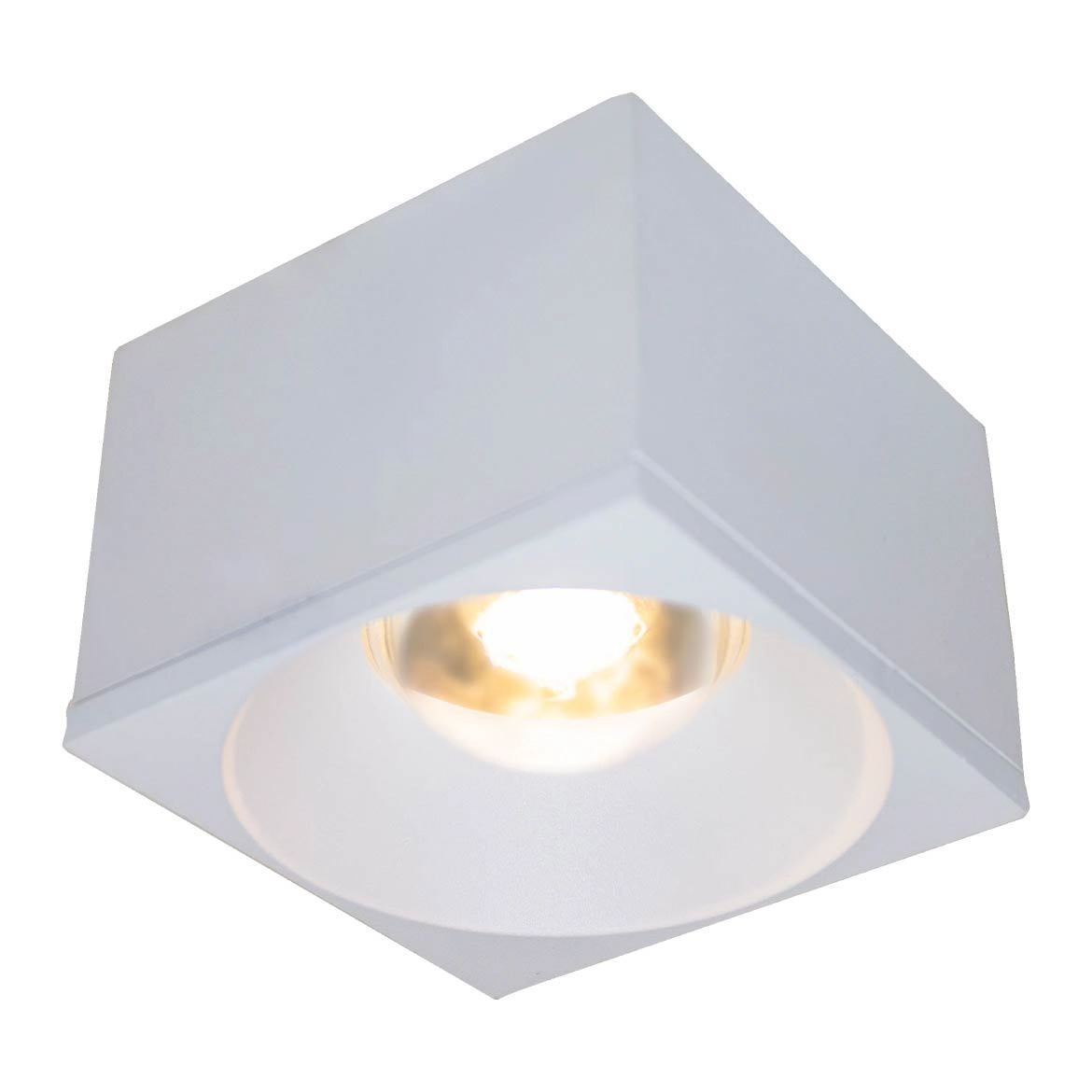 Spot Sobrepor Led 7w P/ Teto Parede Ou Pergolado Ip65 Branco St1517