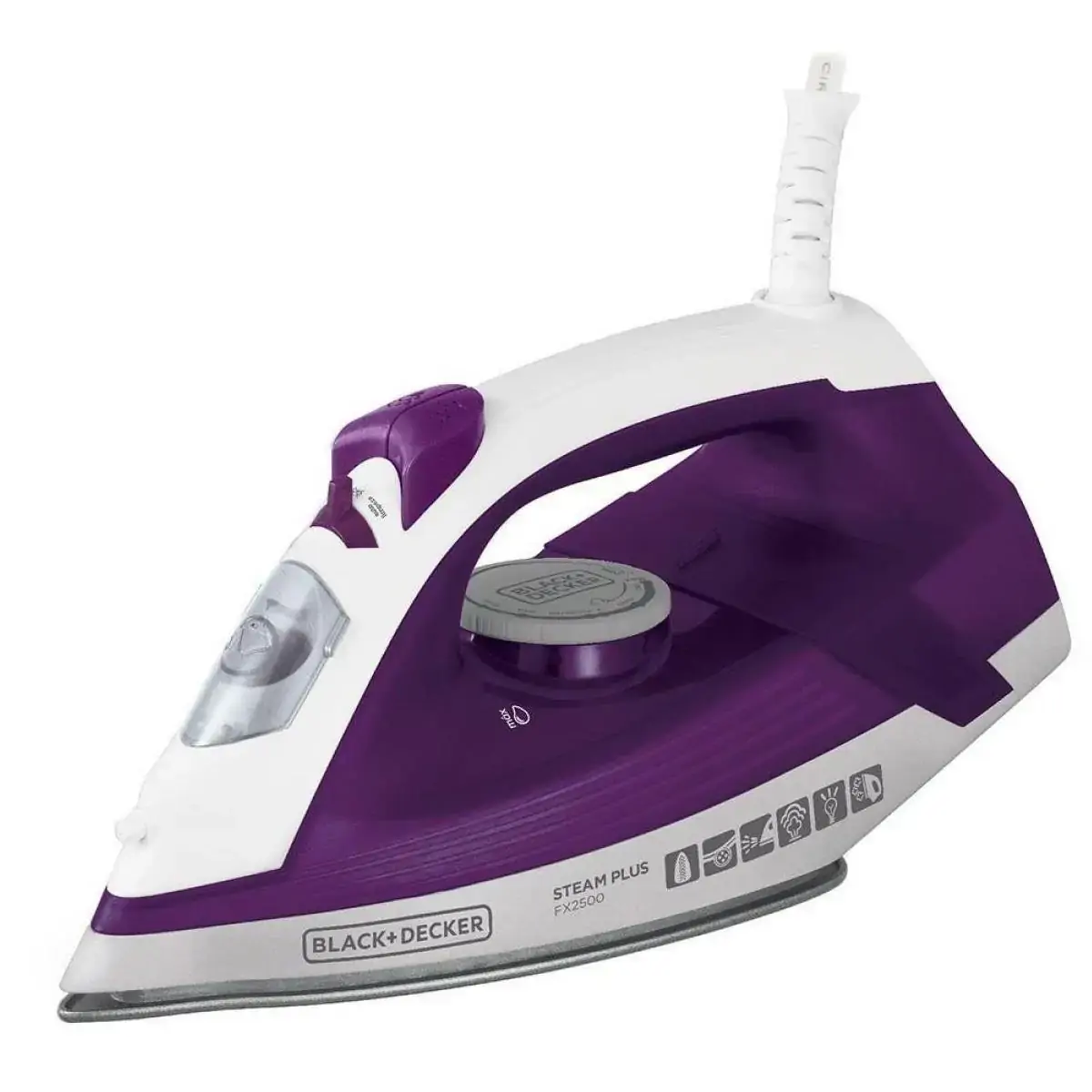 Ferro de Passar a Vapor Black+Decker Roxo Fx2500 110V
