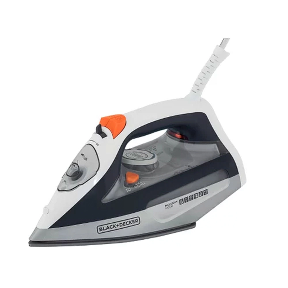 Ferro de Passar a Vapor Black+Decker Cinza/Laranja Fx3100 220V