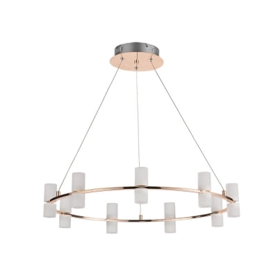 Pendente Bella Candel Fr Gold/br Fosco  9x4w Ø62cmx10 5cm Jj001