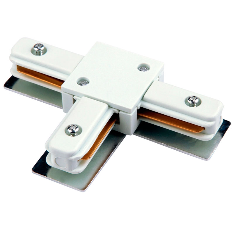 Acessorio Downlight Conector T Para Trilho D 11cm X 0 2cm  Branco
