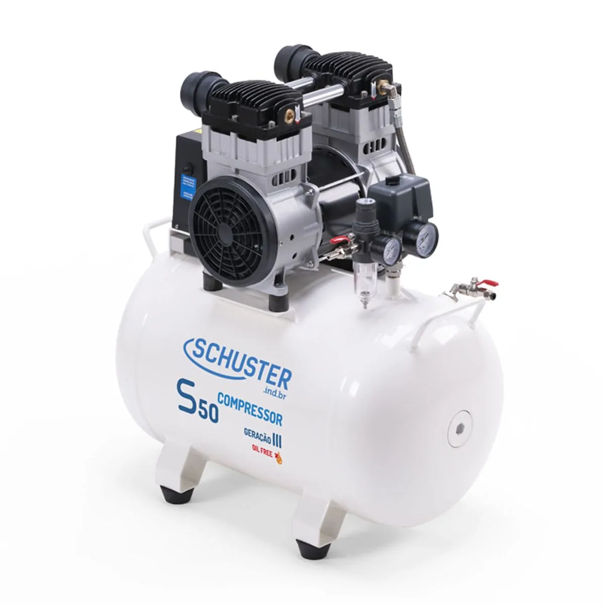 Compressor De AR S50 Max 45L GIII - Schuster - Compressor De AR S50 Max 45L 220V GIII - Schuster