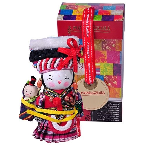 Boneca Mensageira Trevisan 12cm Bai