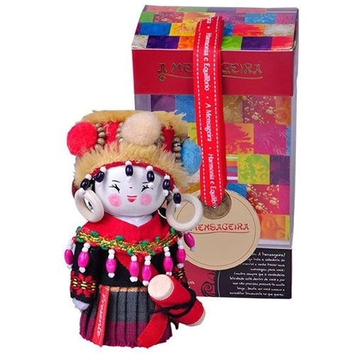 Boneca Mensageira Trevisan 12cm Jingpo