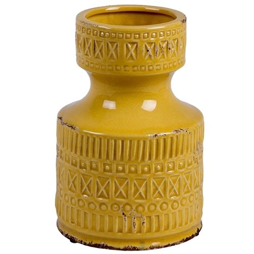 Garrafa Ceramic Rustica Yellow