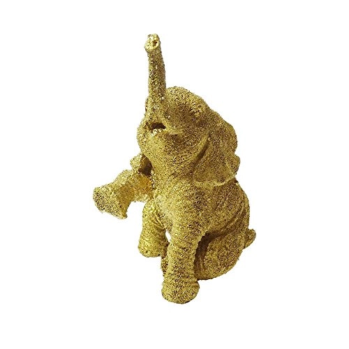 Elefante Decorativo Mini Jade Em Resina 11x7 Cm