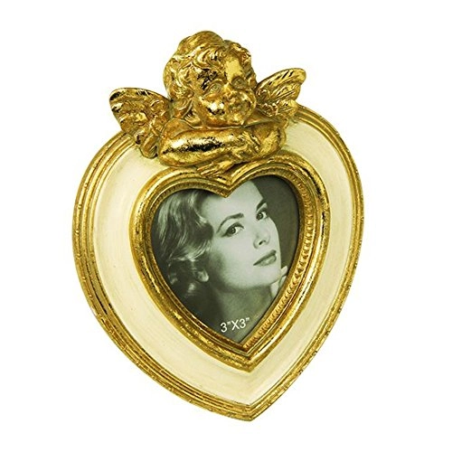 Porta Retrato Coração C/anjo Trevisan