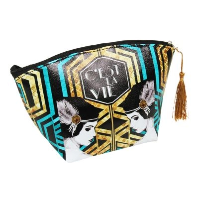Necessaire Trevisan Art Deco Turquesa