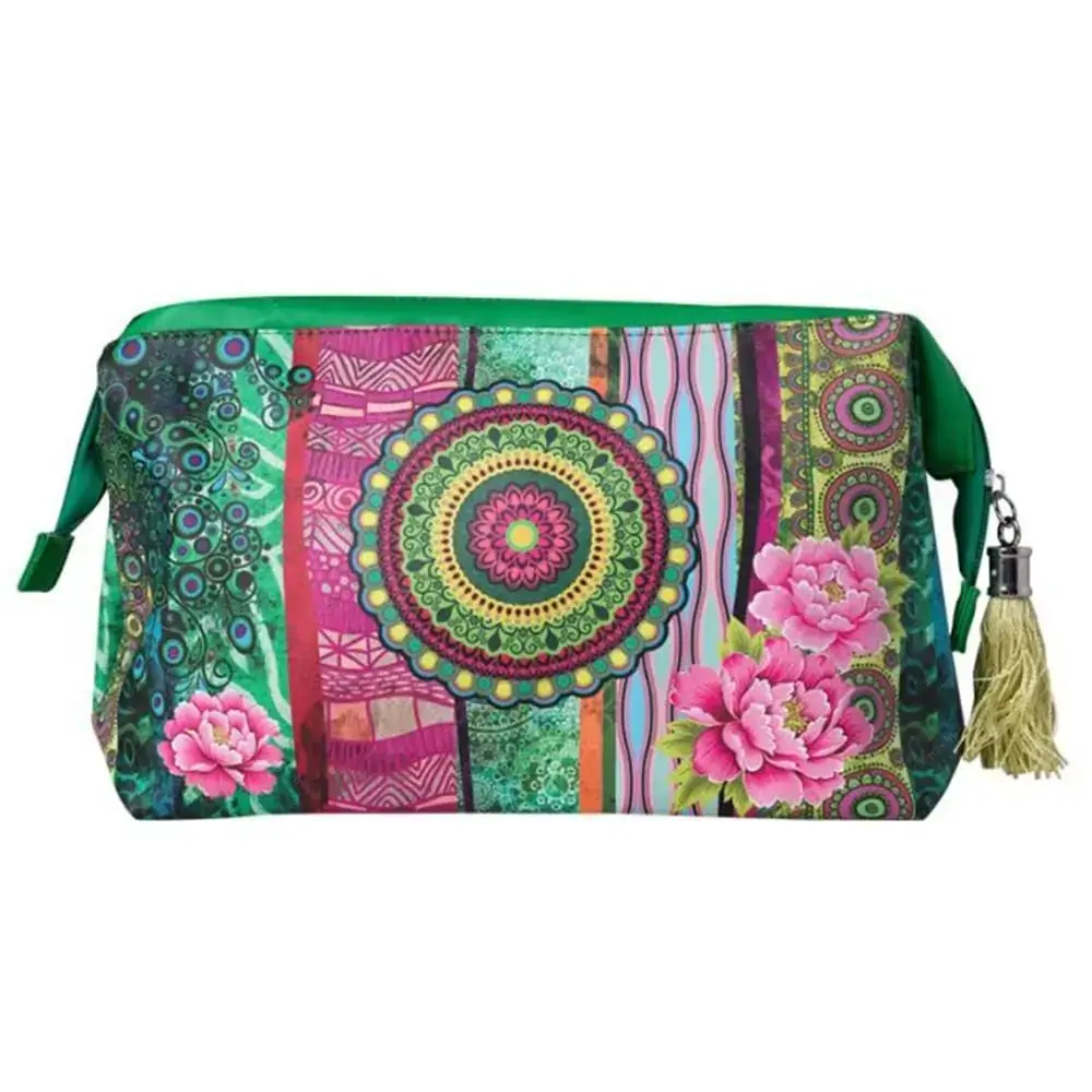 Necessaire C/franja Patchwork Cod 7636 Trevisan Concept
