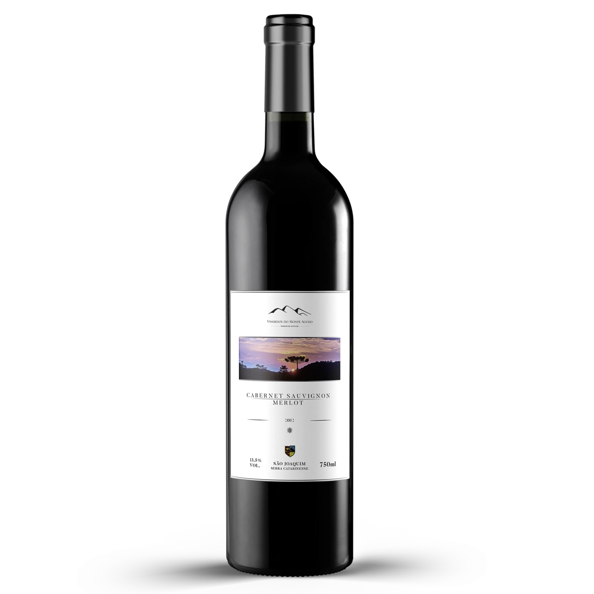 Vinho Brasileiro Tinto Seco Vinhedos Do Monte Agudo Cabernet Sauvignon Merlot Serra Catarinense Garr