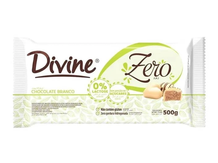 Divine Zero Chocolate Branco 500gr 1553