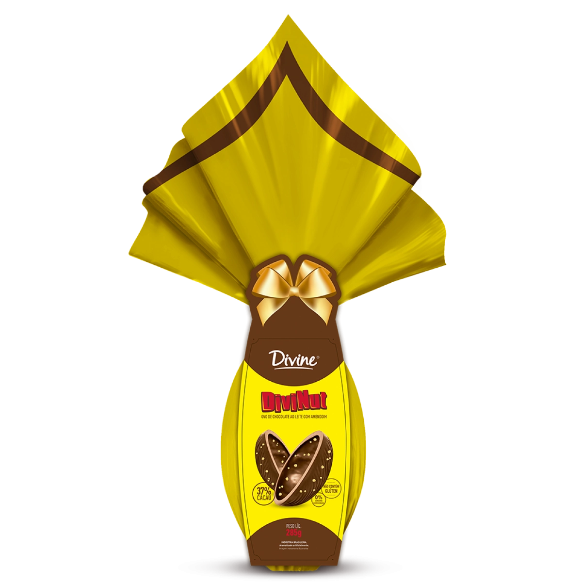Ovo De Pãscoa Chocolate Com Amendoim Divinut Divine 285g