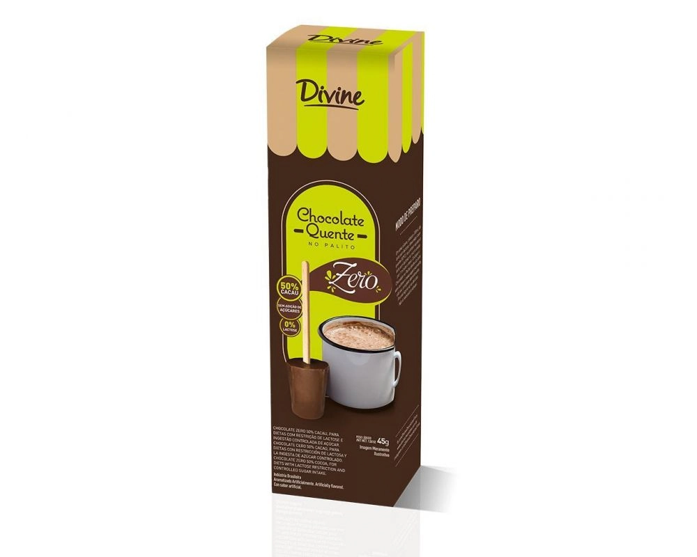 Chocolate Quente No Palito Zero Divine 45g
