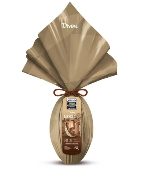 Ovo Mesclado 37 Cacau E Branco Divine 100g