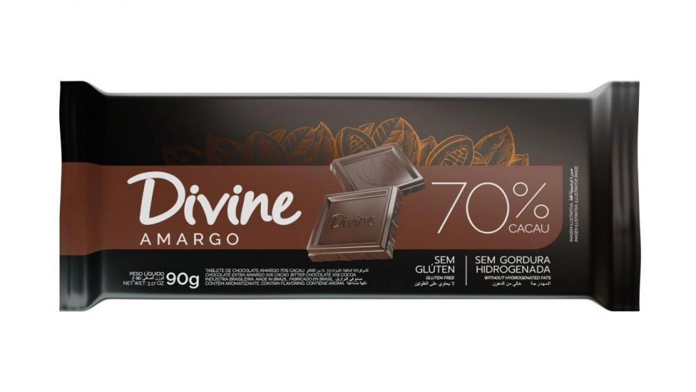 Chocolate Amargo 70 Divine 70g