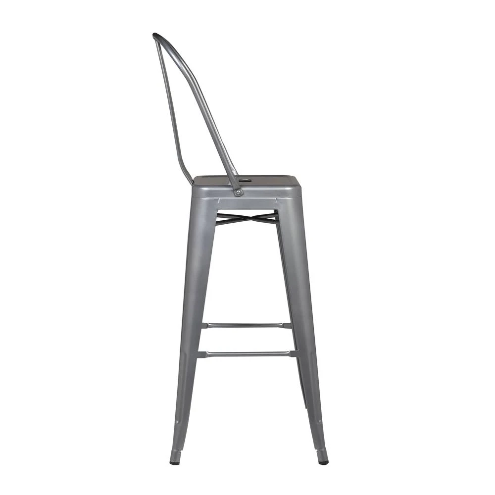 Banqueta Iron Aco Encosto Alto 36.503.794 Rivatti