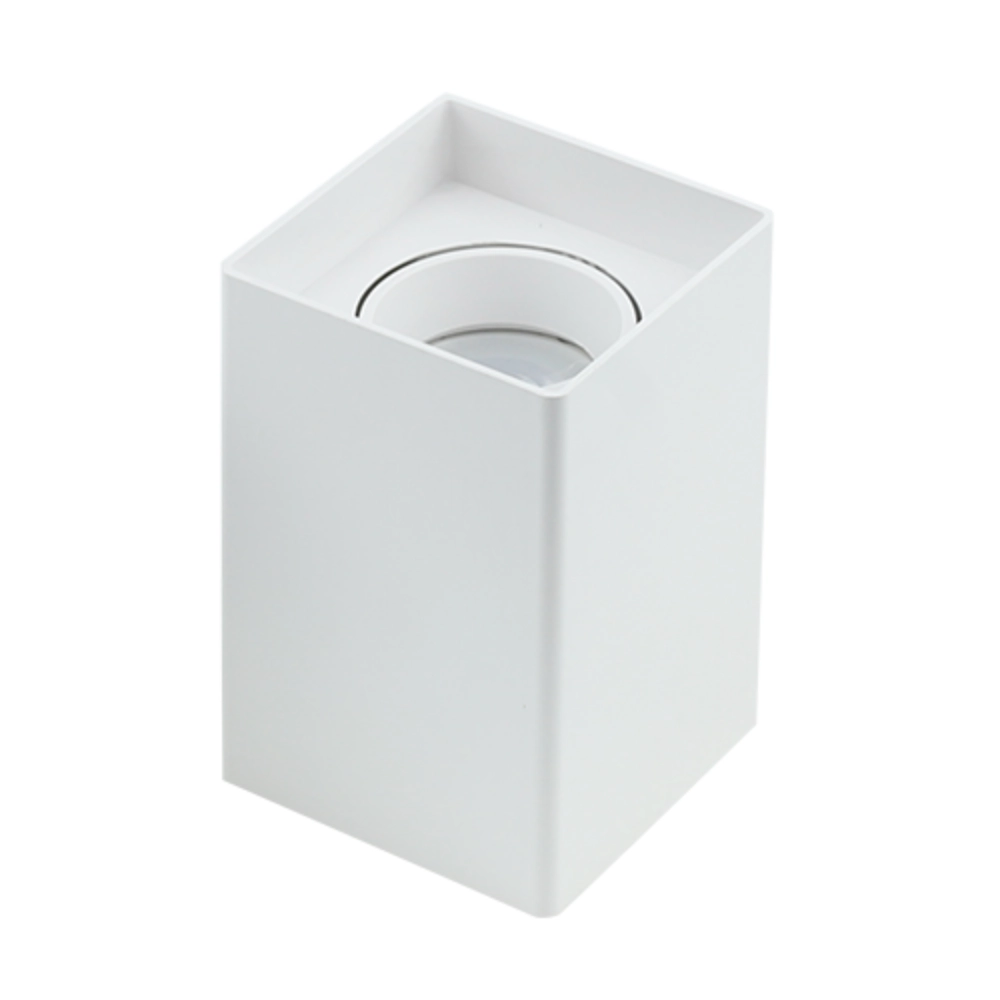 Spot De Sobrepor Mr16 Quadrado Branco