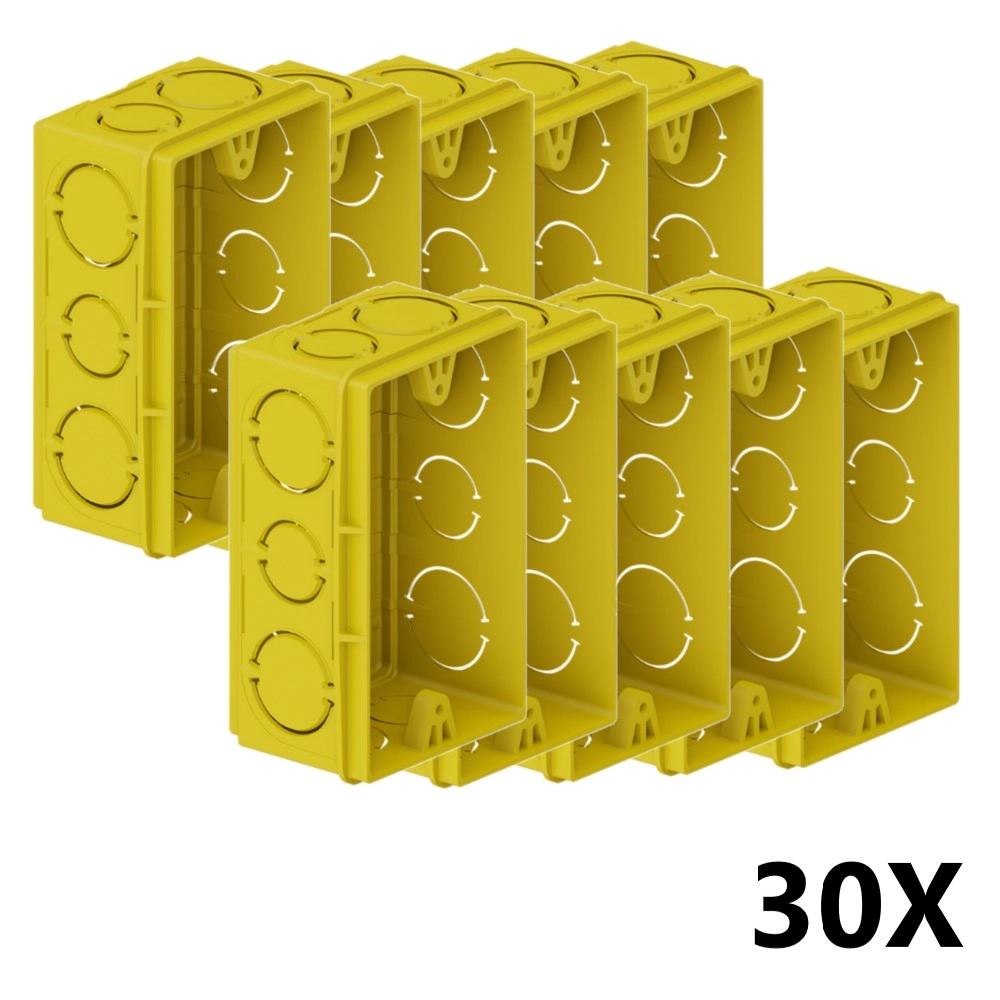 Kit 30 Caixa De Luz Embutir 4x2 Parede Reforçada Tigre