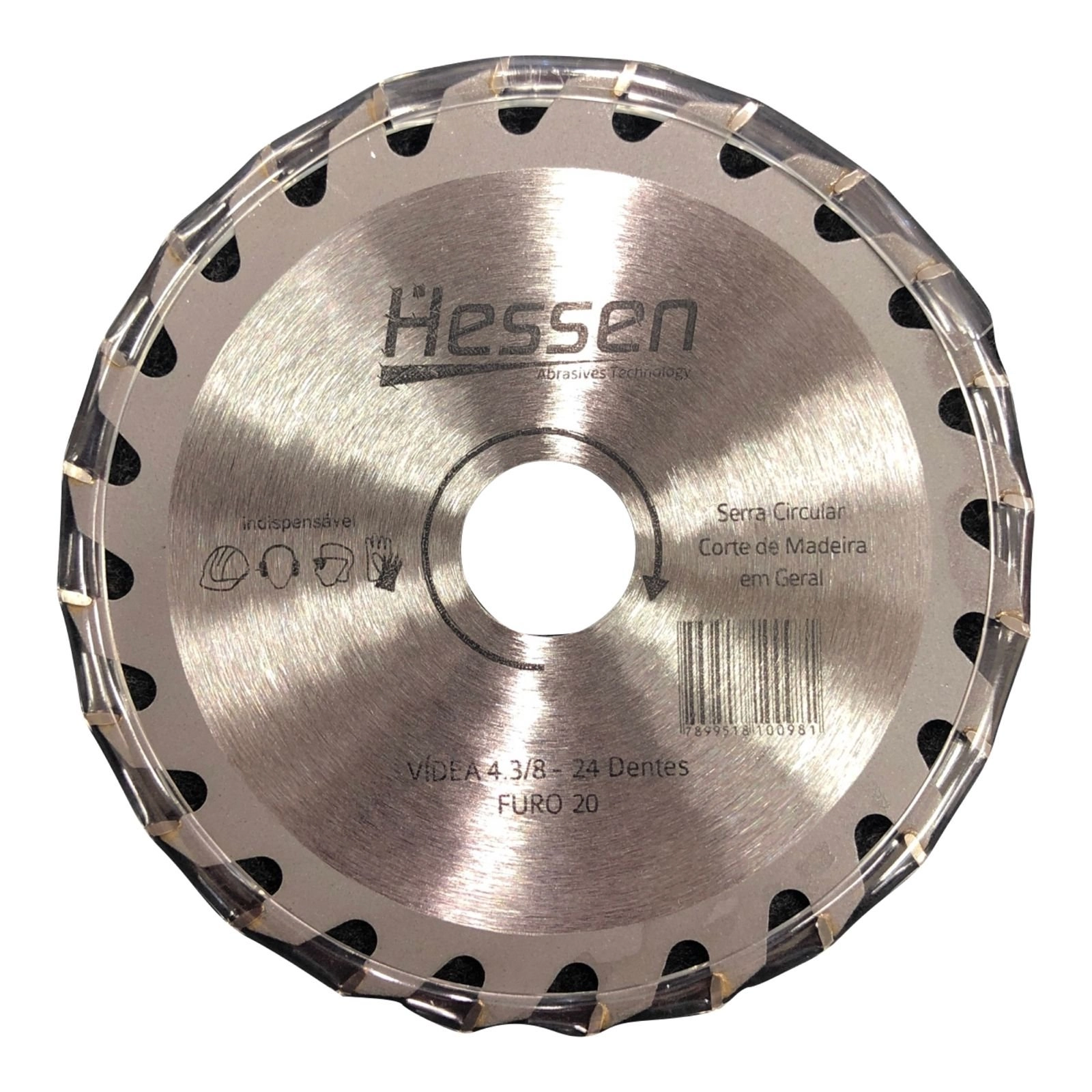 Disco De Serra Circular Para Madeira 4.3/8 110mm 24 Dentes Hs 39097
