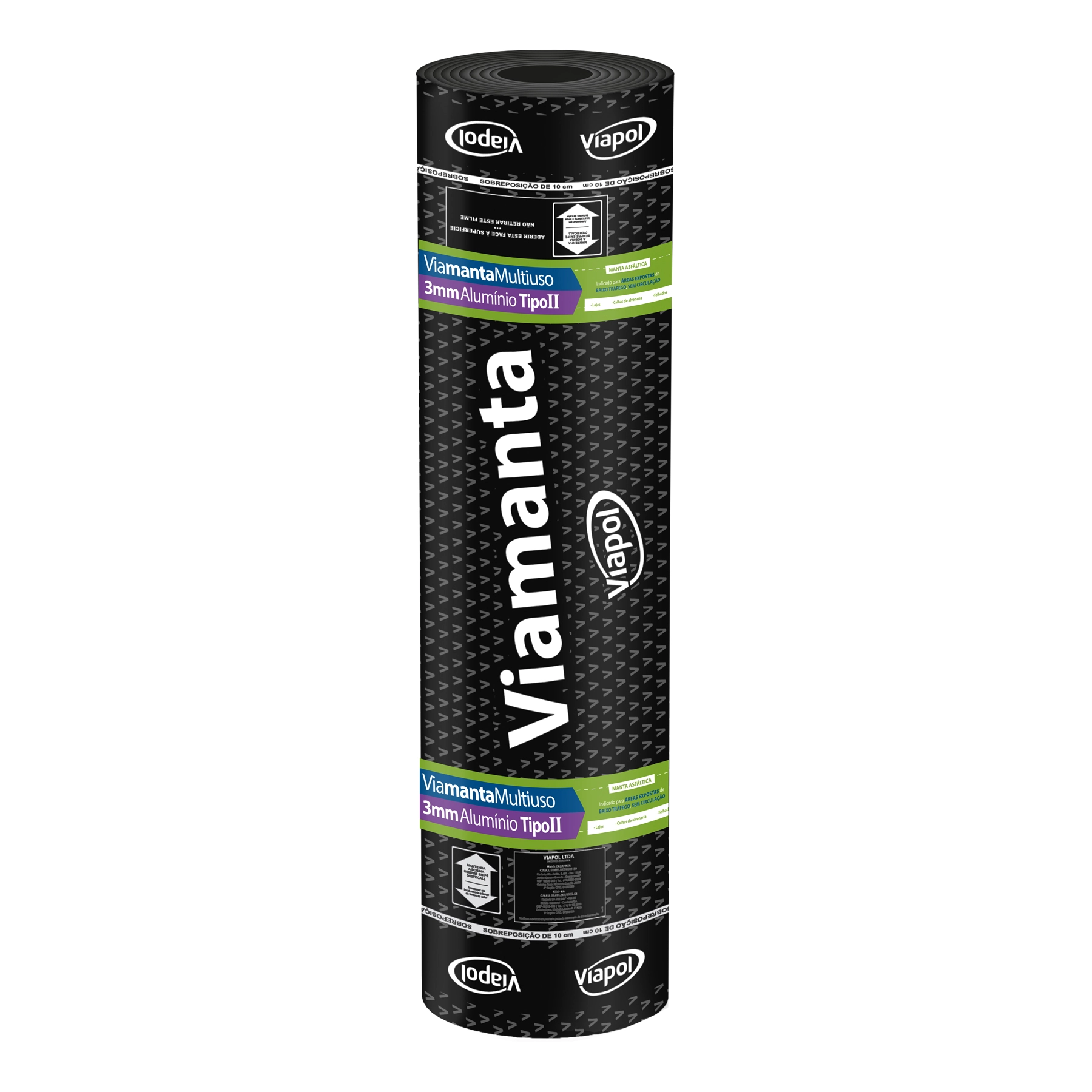 Viamanta M.uso Viapol Manta Asfaltica Fibra Vdo Tpii 3mm 10m