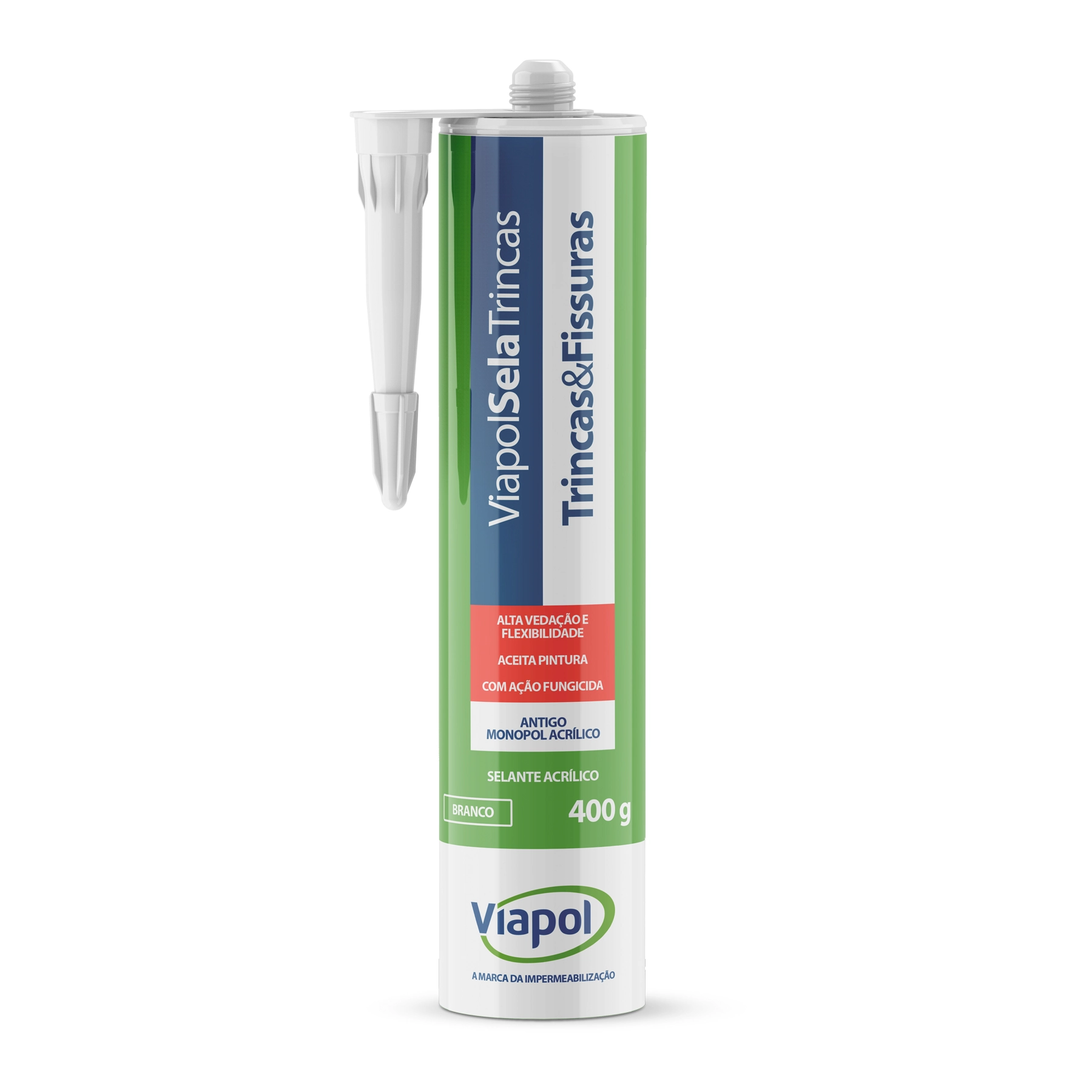 Selante Impermeabilizante Viapol Sela Trincas 400g Branco