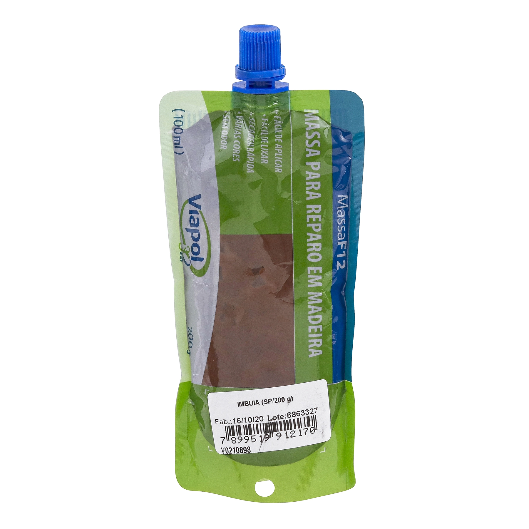 Massa para Madeira Viapol MF-12 Imbuia 200g