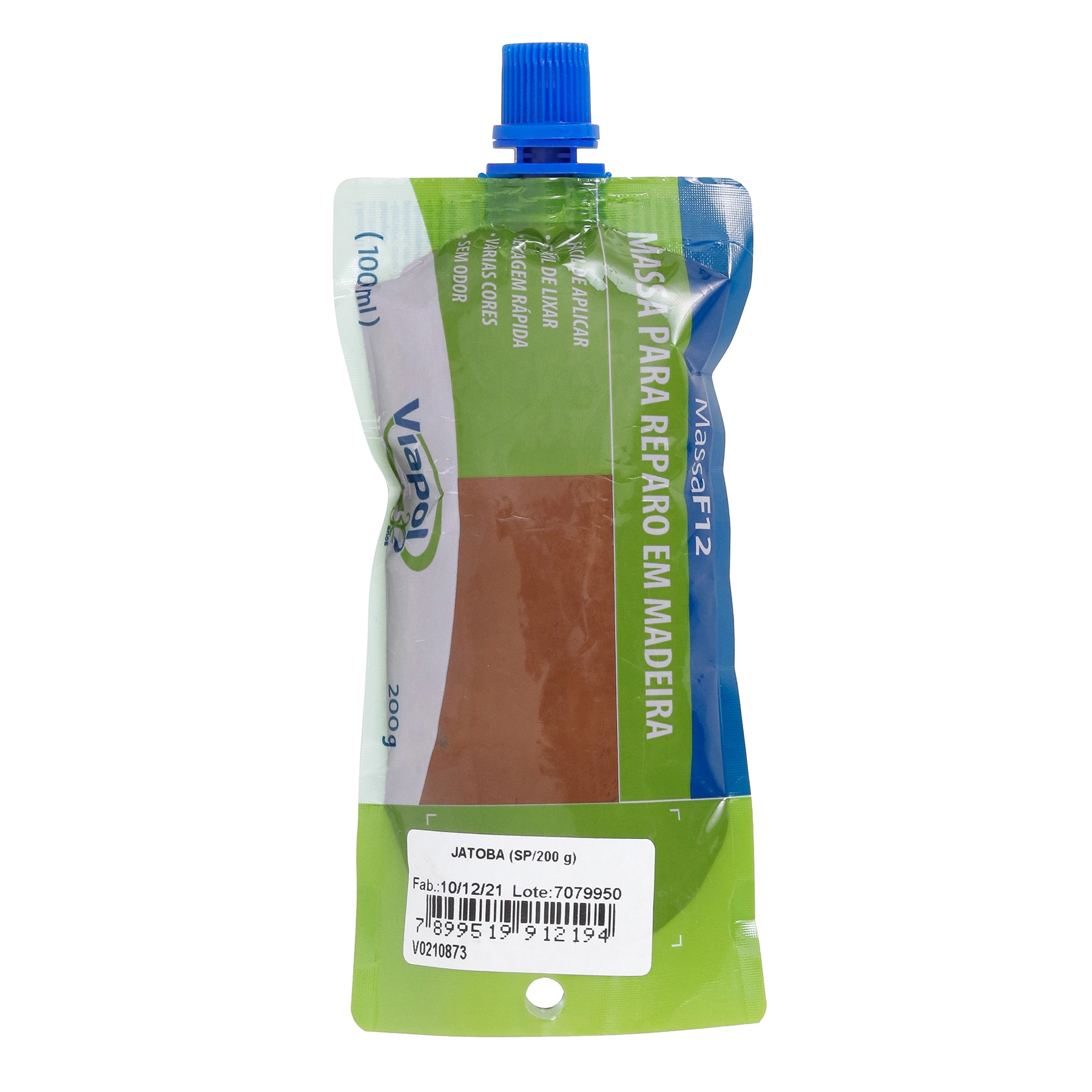 Massa para Madeira Viapol MF-12 Jatobá 200g