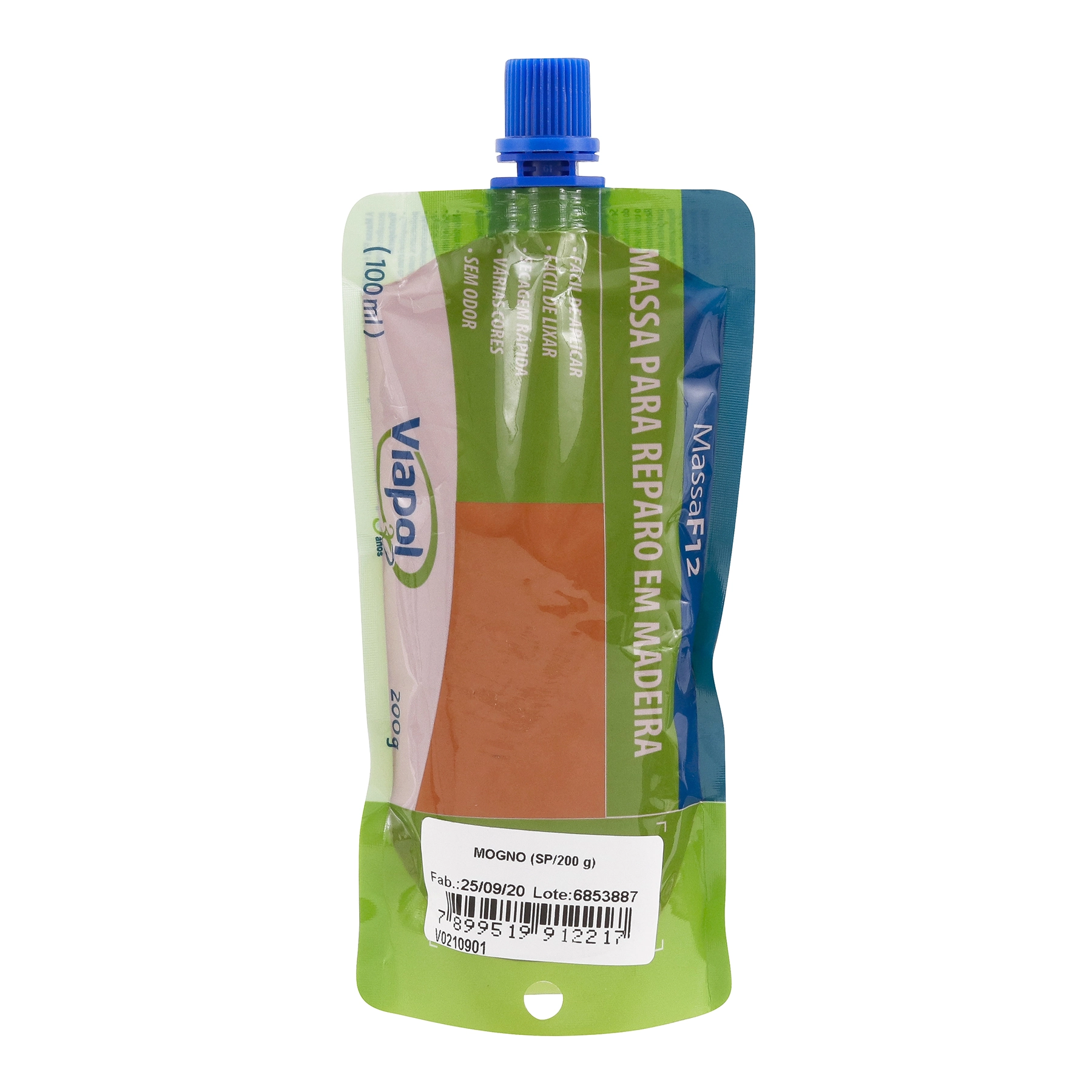 Massa para Madeira Viapol MF-12 Mogno 200g