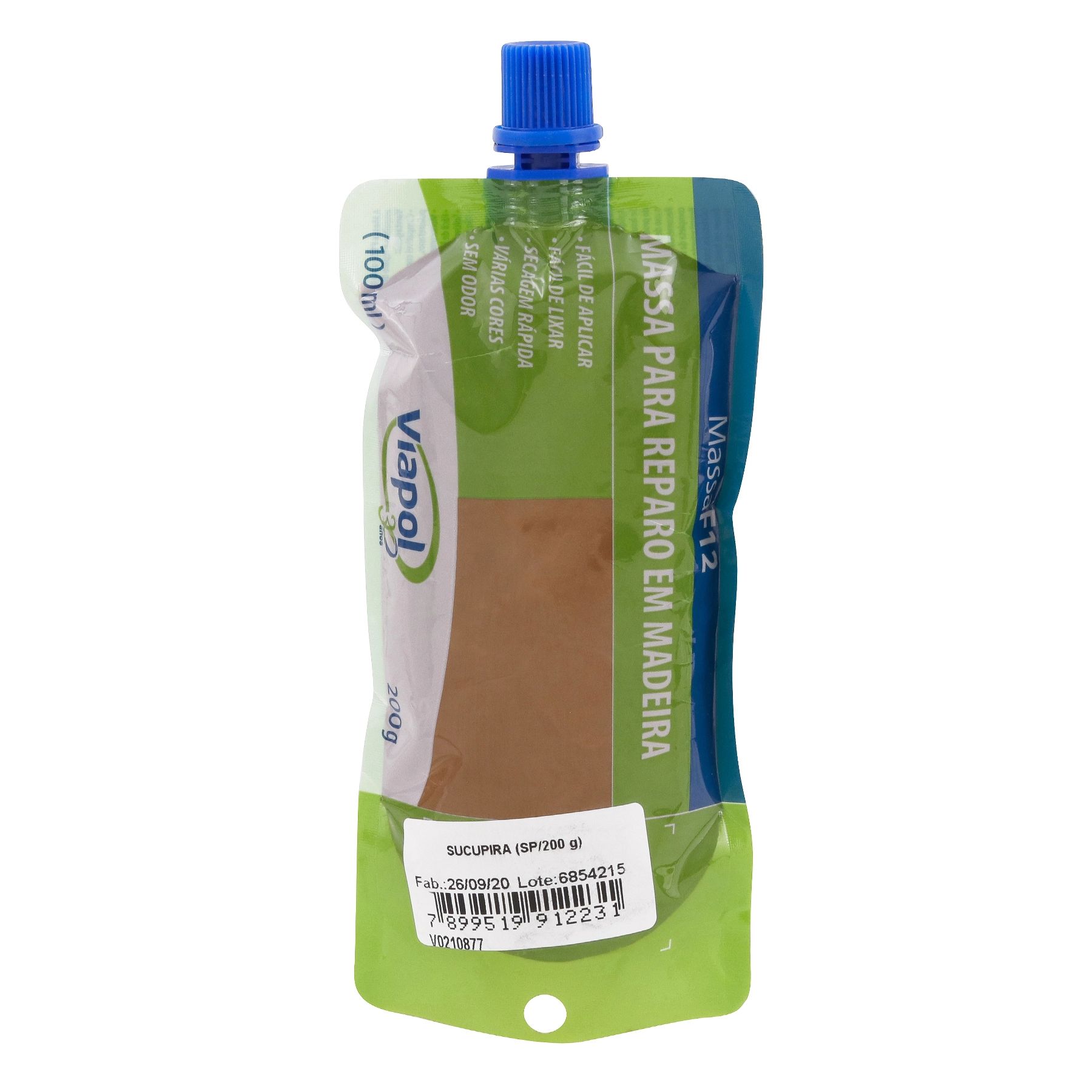 Massa para Madeira Viapol MF-12 Sucupira 200g