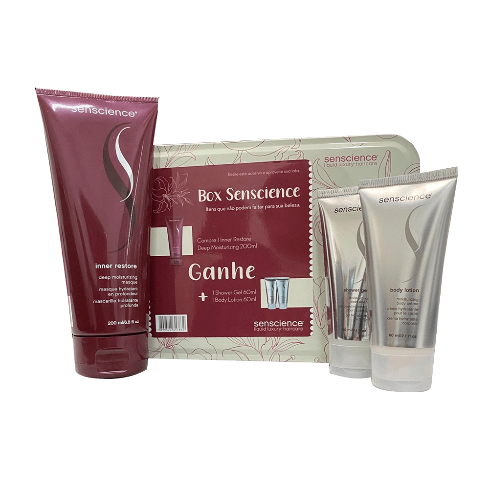 Box Senscience C/ 1 Máscara Inner Restore Deep Moisturizing 200ml 1 Shower Gel 60ml 1 Body Lotion 60